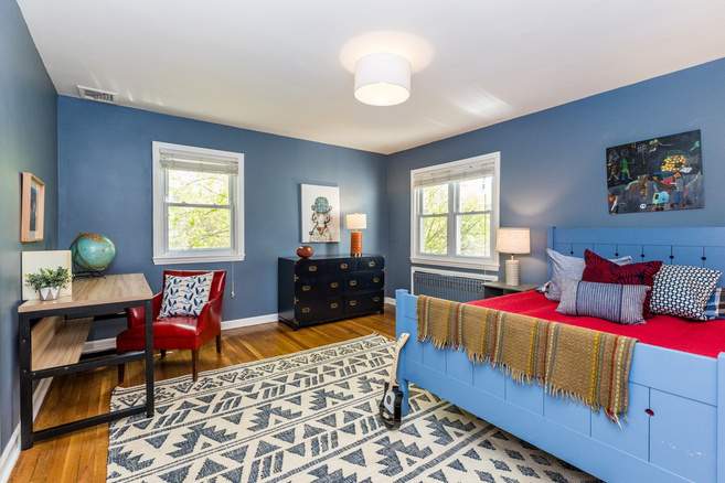 Staged living room styled room-by-room